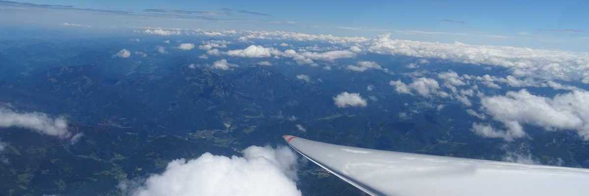 Flugwegposition um 10:47:25: Aufgenommen in der Nähe von Weißenbach an der Enns, Österreich in 3860 Meter